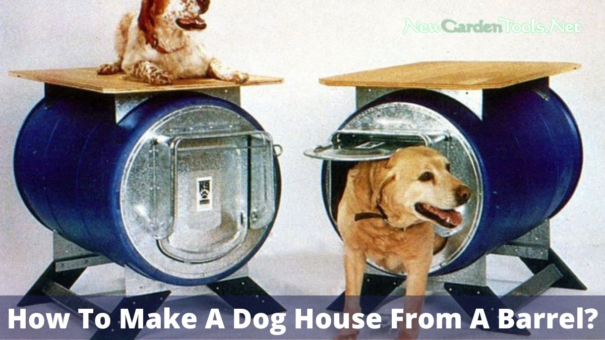 How To Make A Dog House From A Barrel?